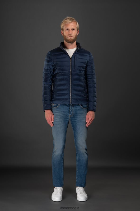 MooRER barniz hombres denim claro/azul RRD604883 vestir