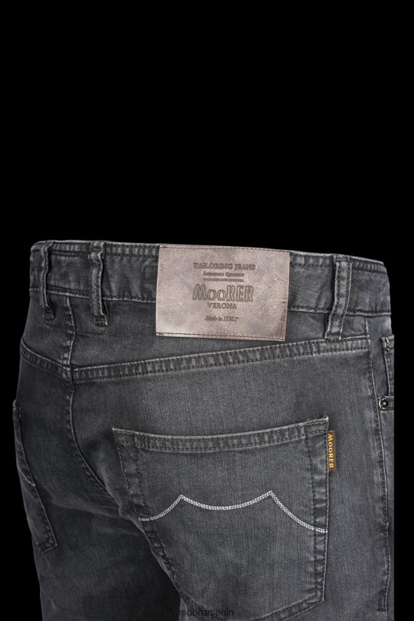 MooRER pavel-701 w. 4018s 4 negro hombres mezclilla RRD604486 vestir