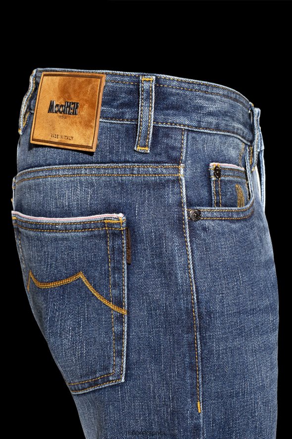 MooRER pilón-dc104 w. 4009 s2 ocra hombres mezclilla RRD604302 vestir